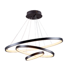 Pendente Lustre Led Moderno 3 Aros Arcos Anéis Atenas 20 40 6