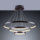 Pendente Lustre Led Moderno 3 Aros Arcos Anéis Atenas 20 40 6