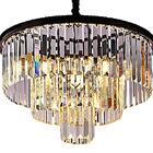 Pendente Lustre Ltr-011p Para 6 Lâmpadas E14 Preto Para Salas