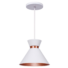 Pendente Lustre Luminária Berlim 15cm Branco