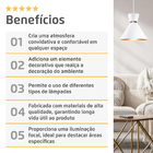 Pendente Lustre Luminária Berlim 23cm Branco