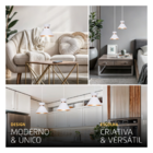 Pendente Lustre Luminária Berlin 15cm Branco