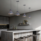 Pendente Lustre Luminária Berlin 15cm Cinza