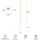 Pendente Lustre Luminária Cascata 6 Cabo Madeira Cr Rosa