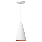 Pendente Lustre Luminária Cone Branco