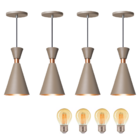 Pendente Lustre Luminária Mini Pequim Fendi 24cm