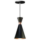 Pendente Lustre Luminária Mini Pequim Preto 24cm