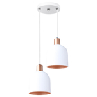 Pendente Lustre Luminária Open Branco - Duplo