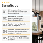 Pendente Lustre Luminária Open Preto - Duplo