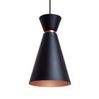 Pendente Lustre Luminária Pequim Preto 30cm