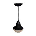 Pendente Lustre Luminária Teto Corona N01 Plástico E Vidro