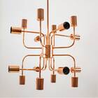 Pendente Lustre Moderno Hill Cobre Pd1312-co + 16 Led G95 Mil