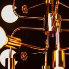 Pendente Lustre Moderno Hill Cobre Pd1312-co + 16 Led G95 Mil