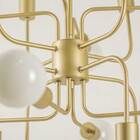 Pendente Lustre Moderno Hill Dourado Pd1312-do + 16 Led G95 M