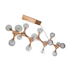 Pendente Lustre Molécula Cobre P/ 16 Lampadas 27x90cm St1298