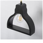 Pendente Lustre Preta Semi-círculo - Carambola