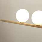 Pendente Lustre Sala Jabuticaba 3 Globos Vidro12cm Champagne