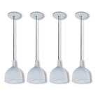 Pendente Lux Taça Branco Kit Com 4