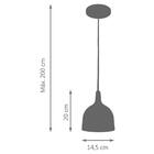 Pendente Lux Taça Cobre Kit Com 4