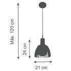 Pendente Mad Taça 21cmx24cmx120cm Tks 1878 Volare Mad