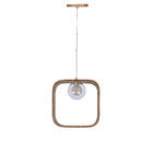 Pendente Madeira Arredondado Slim 25 Cm Freijó