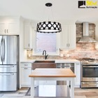 Pendente Madeira Diamante Redondo 30cm Preto