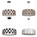 Pendente Madeira Diamante Redondo Freijó 35cm