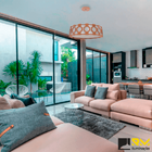 Pendente Madeira Diamante Redondo Freijó 50cm