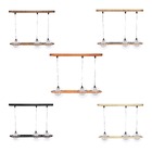 Pendente Madeira Netuno - 3 Luzes G9 Freijó