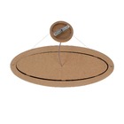 Pendente Madeira Oval 75cm Freijó