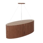 Pendente Madeira Oval 75cm Imbuia