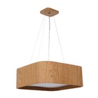 Pendente Madeira Quadrado Arredondado 25x25cm Freijó