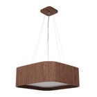 Pendente Madeira Quadrado Arredondado 35x35cm Imbuia