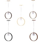 Pendente Madeira Redondo Face 25 Cm Imbuia