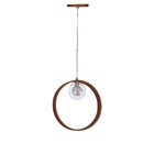 Pendente Madeira Redondo Face 25 Cm Mel