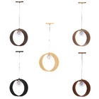 Pendente Madeira Redondo Slim 25 Cm Imbuia