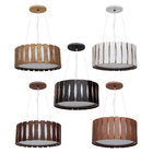 Pendente Madeira Ripado Redondo Freijó 40cm