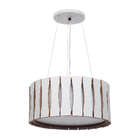 Pendente Madeira Ripado Redondo Imbuia 40cm