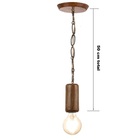 Pendente Madeira Rústica