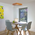 Pendente Madeira Wood Quadrado 40 X 40 Cm - 4 Luzes E27 - Fre