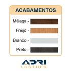 Pendente Madeira Wood Quadrado 60 X 60 Cm - 4 Luzes E27 - Mál