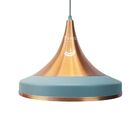 Pendente Madri Luxo Fendi/cobre E27 22x32cm 9201t