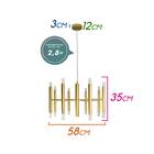 Pendente Maestro Ouro Fosco Starlux Nl002-mg +16x Led G9 Bq S