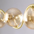 Pendente Malu Ouro Fosco E Ambar Zr126 Starlux + 3x G9 Br. Fr