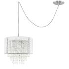 Pendente Manucrillic Clearfio Branco C/ Cristal + Deslocador