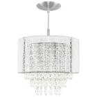 Pendente Manucrillic Clearfio Branco C/ Cristal + Deslocador