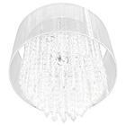 Pendente Manucrillic Clearfio Branco Com Cristal Acrílico