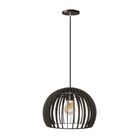 Pendente Marrom Madeira Dellon Luz Vita