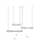 Pendente Match 3 Aros Led 120w Bella Iluminação Dourado