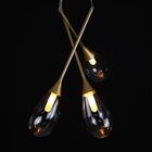 Pendente Mayla Ouro / Incolor + Led 3x G9 Bq Lt005-cl Starlux